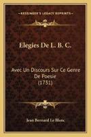 Elegies De L. B. C.