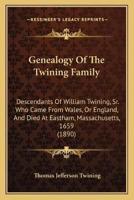 Genealogy Of The Twining Family