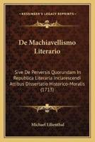 De Machiavellismo Literario
