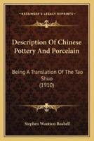Description Of Chinese Pottery And Porcelain
