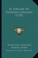 El Sublime De Dionisio Longino (1770)