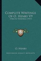 Complete Writings Of O. Henry V9