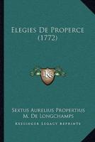 Elegies De Properce (1772)