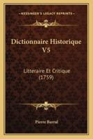 Dictionnaire Historique V5