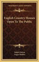 English Country Houses Open To The Public