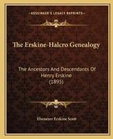 The Erskine-Halcro Genealogy