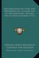 Prysverhandeling Over Den Wederkeerigen Invloed Van De Anngenoomen Invloed Van De Aangenoomen (1771)