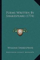 Poems Written By Shakespeare (1774)