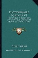 Dictionnaire Portatif V1