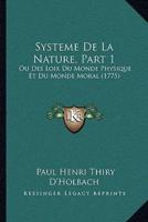 Systeme De La Nature, Part 1