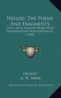 Hesiod, The Poems And Fragments