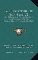 La Philosophie Du Bon-Sens V2