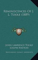 Reminiscences Of J. L. Toole (1889)