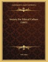 Society For Ethical Culture (1893)