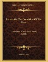 Letters On The Condition Of The Poor