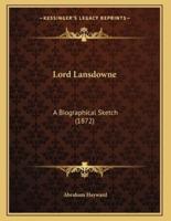 Lord Lansdowne
