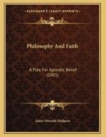 Philosophy And Faith