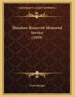 Theodore Roosevelt Memorial Service (1919)