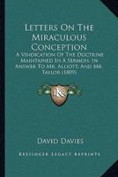 Letters On The Miraculous Conception