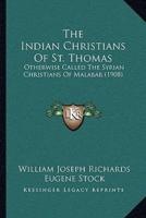 The Indian Christians Of St. Thomas