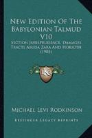 New Edition Of The Babylonian Talmud V10
