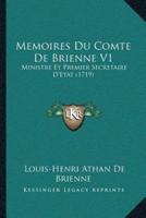 Memoires Du Comte De Brienne V1