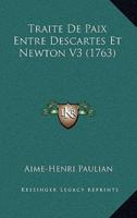 Traite De Paix Entre Descartes Et Newton V3 (1763)