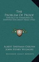 The Problem Of Proof