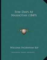 Few Days At Nashotah (1849)