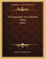 A Comparative List of British Plants (1863)