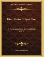 Blister Canker Of Apple Trees