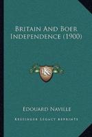 Britain And Boer Independence (1900)