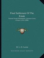 Final Settlement Of The Estate