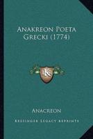 Anakreon Poeta Grecki (1774)