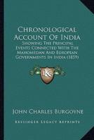 Chronological Account Of India