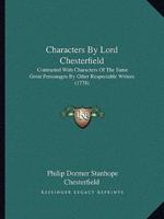 Characters By Lord Chesterfield