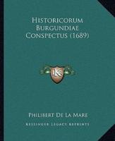 Historicorum Burgundiae Conspectus (1689)