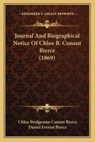 Journal And Biographical Notice Of Chloe B. Conant Bierce (1869)
