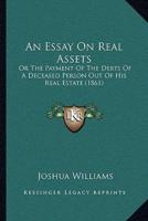 An Essay On Real Assets