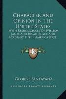 Character And Opinion In The United States