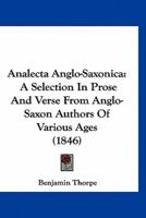 Analecta Anglo-Saxonica