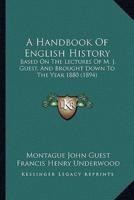 A Handbook Of English History