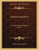 Gaisford Greek Prose