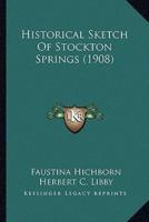 Historical Sketch Of Stockton Springs (1908)