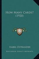 How Many Cards? (1920)