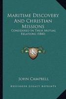 Maritime Discovery And Christian Missions