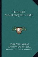 Eloge De Montesquieu (1883)