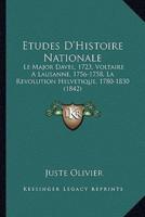 Etudes D'Histoire Nationale