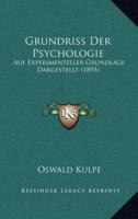 Grundriss Der Psychologie