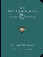 The Army Appropriation Bill